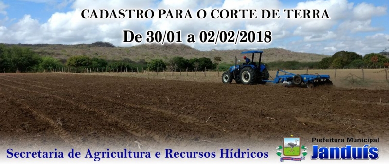 PREFEITURA INICIA CADASTRO PARA CORTE DE TERRA